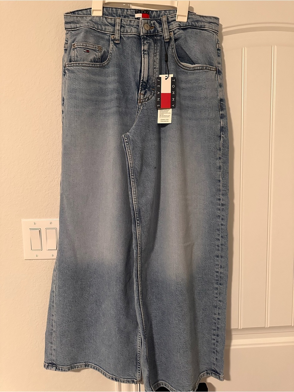 Tommy Hilfiger Charlie Mid Rise Loose Wide Leg Denim Jeans